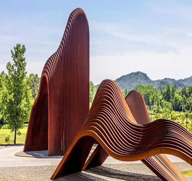 平凉锈钢板造型